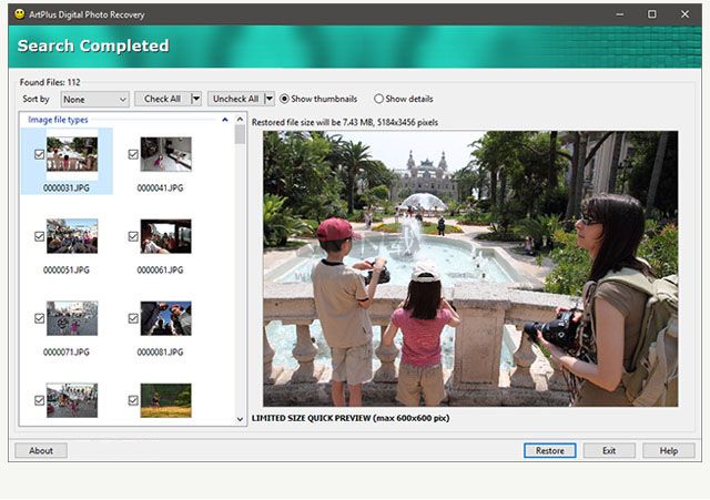 ArtPlus Digital Photo Recovery(照片恢復(fù)軟件)