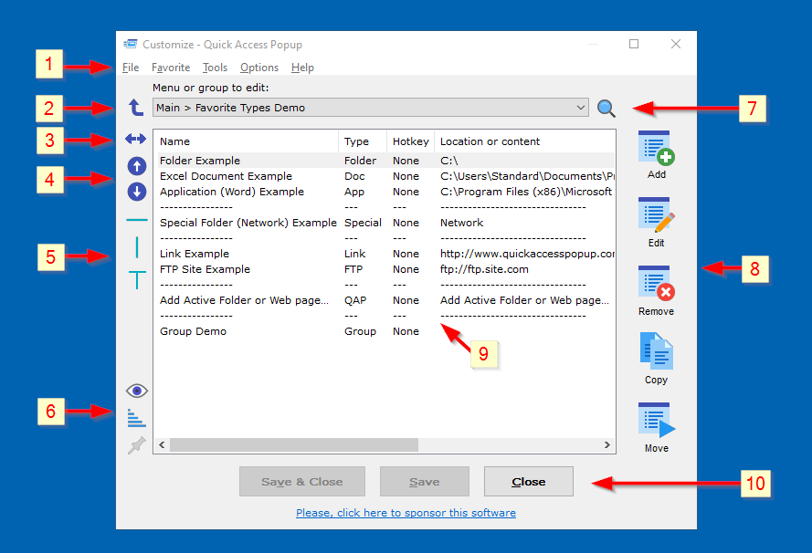 Quick Access Popup(快速啟動器工具)