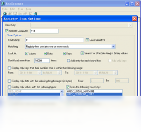 RegScanner(注冊表檢索工具)
