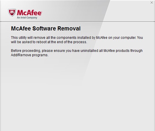 McAfee Removal Tool(邁克菲卸載工具)
