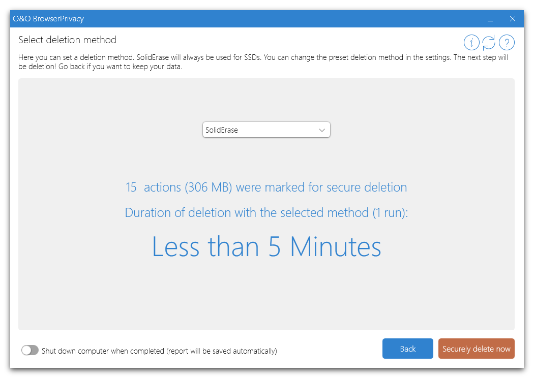 O&O BrowserPrivacy(隱私保護軟件)