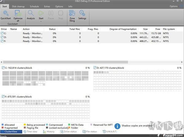O&O Defrag（磁盤碎片清理工具）