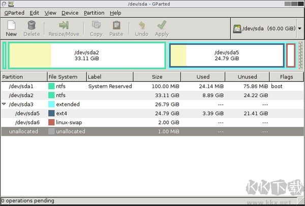 GParted(linux磁盤分區(qū)工具)