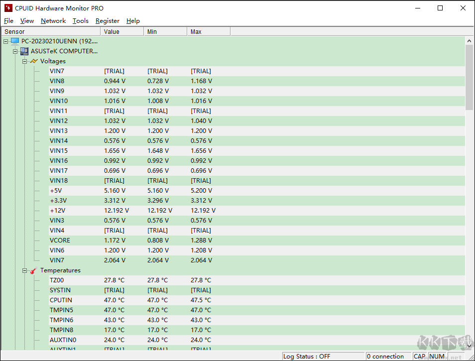 HWMonitor(cpu檢測(cè)工具)
