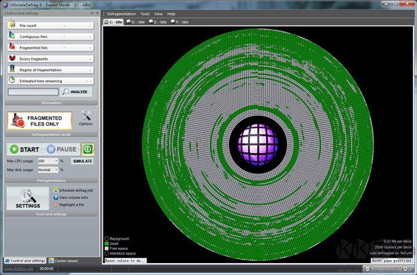 DiskTrix UltimateDefrag v6.1.2.0 綠色版