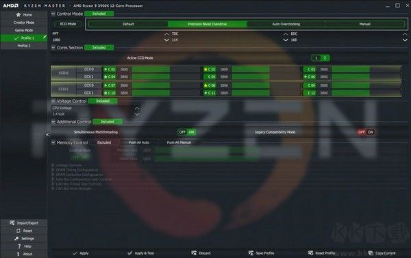 AMD Ryzen Master v2.0.2.1 正式版