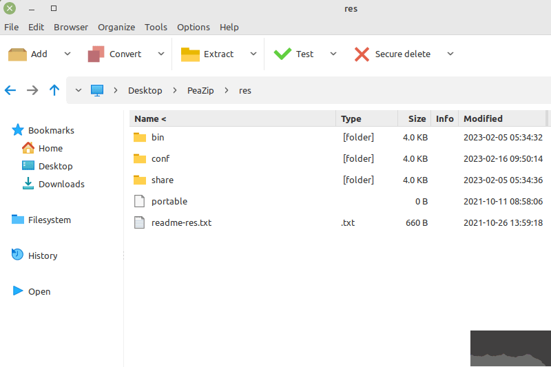 PeaZip 電腦最新版 v9.9.0 正式版