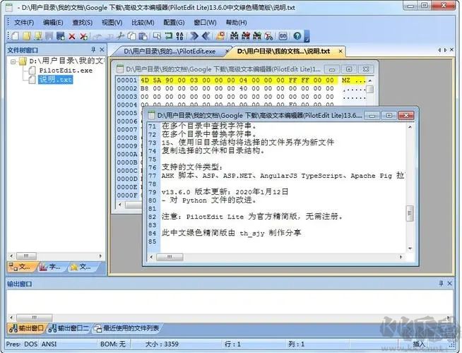 PilotEdit Lite（高級文本編輯器）