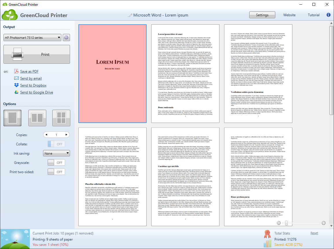 greencloud printer(虛擬打印機(jī)軟件)