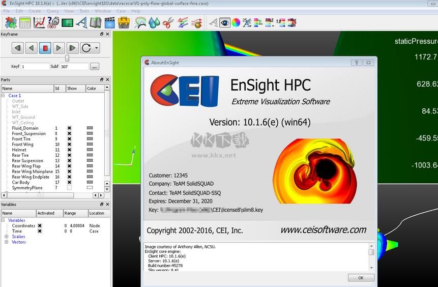EnSight Visualization Tool v10.1