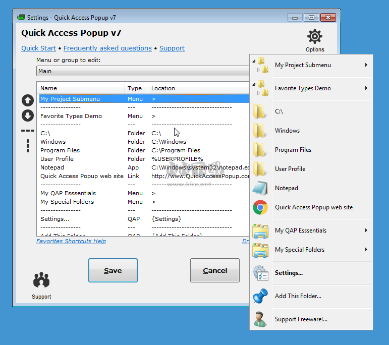 Quick Access Popup v11.6.3.2 中文版