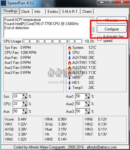 SpeedFan風扇調(diào)節(jié)工具設(shè)置