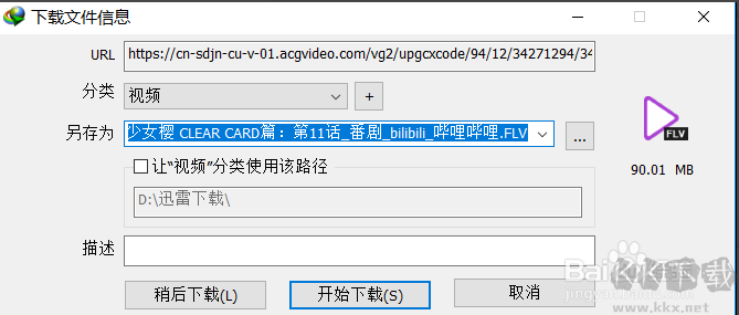 Internet Download Manager(IDM) 文件保存截圖