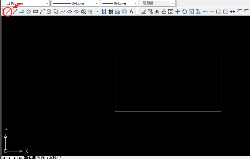 AutoCAD 2007 繪制矩形